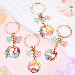 Brass & Alloy Enamel Keychain&nbsp;KEYC-YW00160-01