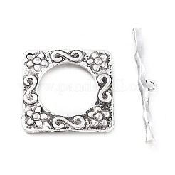 Tibetan Style Alloy Toggle Clasps&nbsp;PALLOY-F262-027AS