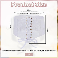 1Pc Retro Sexy Cloth Lace Elastic Waist Belts for Dress&nbsp;AJEW-HY0003-49B