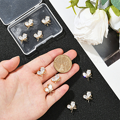 10Pcs Brass Micro Pave Clear Teardrop Cubic Zirconia Pendants&nbsp;KK-BBC0020-47