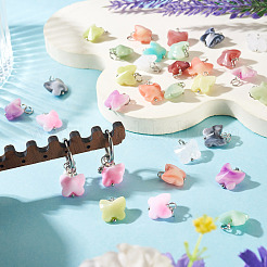 36Pcs 9 Colors Acrylic Pendants&nbsp;PALLOY-TAC0310