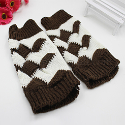 Polyacrylonitrile Fiber Yarn Knitting Fingerless Gloves&nbsp;COHT-PW0001-13C