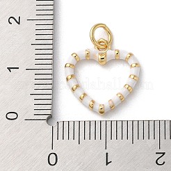 Brass Enamel Pendants&nbsp;KK-K332-35G