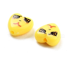 Opaque Printed Acrylic Beads&nbsp;OACR-G038-03