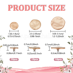 30Pcs 3 Styles 1-Hole Alloy Shank Button&nbsp;FIND-NB0005-82MG
