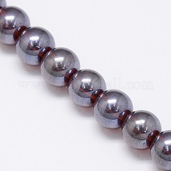 Electroplate Imitation Jade Glass Round Beads Strands&nbsp;EGLA-F037-10mm-M