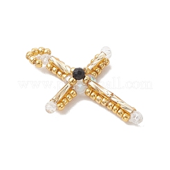 Glass Seed Beaded Pendants&nbsp;PALLOY-MZ01279-02