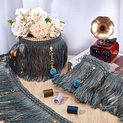 4M Polyester Fringe Tassel Trim&nbsp;DIY-OC0013-37B