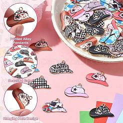 45Pcs 9 Colors Printed Zinc Alloy Pendants&nbsp;FIND-CJ0004-24