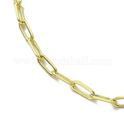 Adjustable Brass Paperclip Chain Slider Bracelets for Women&nbsp;BJEW-JB13616