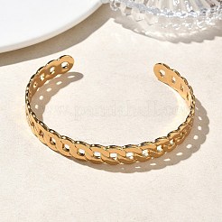 304 Stainless Steel Cuff Bangles&nbsp;BJEW-A160-03G