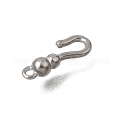 304 Stainless Steel Hook Clasps&nbsp;SA-CBACB61-15P