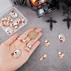 30Pcs 3 Style Halloween Alloy Enamel Pendants&nbsp;ENAM-SC0003-13