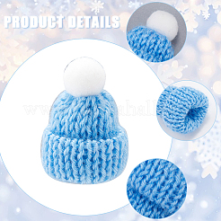 50Pcs 10 Colors Polyester Doll Woolen Hat&nbsp;DOLL-CP0001-01