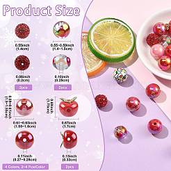 DIY Acrylic and Pave Disco Ball Beads Findings Kits&nbsp;DIY-FS0010-56A