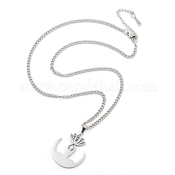 Non-Tarnish 304 Stainless Steel Pendant Necklaces&nbsp;NJEW-P306-05P