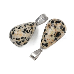 Natural Dalmatian Jasper Pendants&nbsp;G-S364-072P-02
