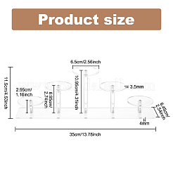 5-Tier Acrylic Action Figures Organizer Display Risers&nbsp;ODIS-WH0002-65