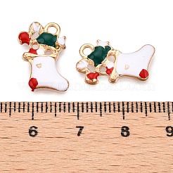 Christmas Theme Alloy Enamel Pendants&nbsp;ENAM-T020-10X