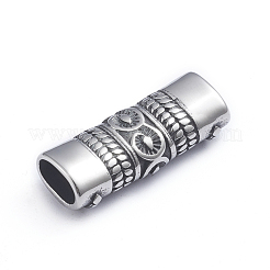 Retro 304 Stainless Steel Slide Charms/Slider Beads&nbsp;STAS-L243-015AS