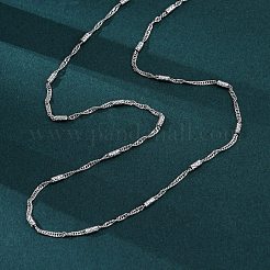 Brass Singapore Chains Necklaces for Women&nbsp;NJEW-D302-04P