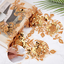 1 Pair Polyester Embroidery Sequin Costume Accessories&nbsp;DIY-CY0002-39