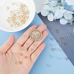 100Pcs 2 Colors Brass Beads Frames&nbsp;KK-GO0001-62