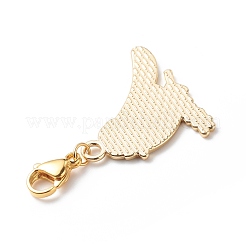 Alloy Enamel Bird Pendant Decorations&nbsp;HJEW-JM00763