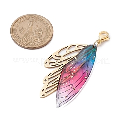 Butterfly Wings Resin Pendant Decorations&nbsp;HJEW-TA00314