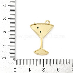 Brass Micro Pave Cubic Zirconia with Enamel Pendants&nbsp;KK-G526-19G-01