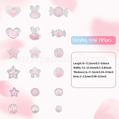 18 Style Transparent Acrylic Beads&nbsp;TACR-CA0001-20