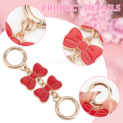 2Pcs Alloy Enamel Bowknot Link Purse Strap Extenders&nbsp;FIND-AN0001-19