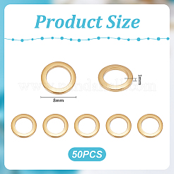50Pcs 304 Stainless Steel Linking Rings&nbsp;STAS-UN0062-74