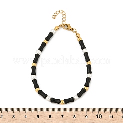 304 Stainless Steel Beaded Bracelets for Women&nbsp;BJEW-M056-08G-04
