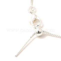 Rack Plating Brass Box Chain Adjustable Slider Bracelets Making for Women&nbsp;BJEW-G735-10S