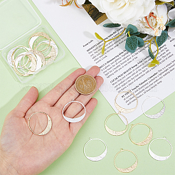 20Pcs 2 Colors Brass Pendants&nbsp;KK-DC0003-10