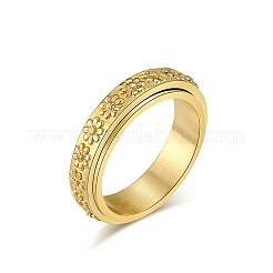 Simple Style 304 Stainless Steel Rotating Finger Rings&nbsp;FS-WGCAB4E-08