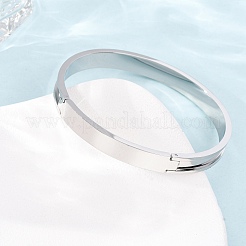 304 Stainless Steel Grooved Bangle Base&nbsp;SA-CBACA70-04P