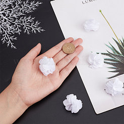 40Pcs Polyester Fabric Flowers&nbsp;FIND-CP0001-07A