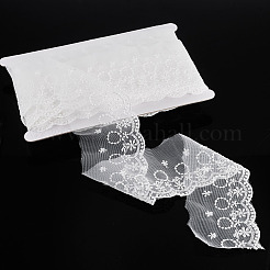 15 Yards Flower Pattern Embroidery Polyester Ribbon&nbsp;OCOR-TA0003-46