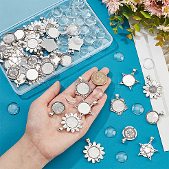 DIY Blank Dome Geometry Pendant Making Kit&nbsp;DIY-NB0007-92