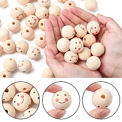 Natural Wood Beads&nbsp;X-WOOD-T019-13A