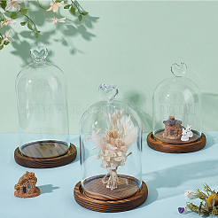 3Pcs 3 Styles Glass Dome Cover&nbsp;AJEW-NB0008-45