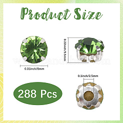 288Pcs Sew on Rhinestone&nbsp;RGLA-CY0001-01A