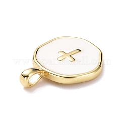Brass Enamel Pendants&nbsp;KK-G417-01LG-08