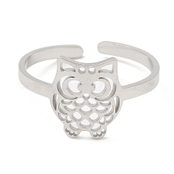 Non-Tarnish 304 Stainless Steel Open Cuff Rings&nbsp;RJEW-H213-01P