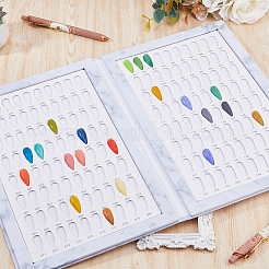 ABS Plastic Nail Art Polish Color Card&nbsp;MRMJ-WH0086-47