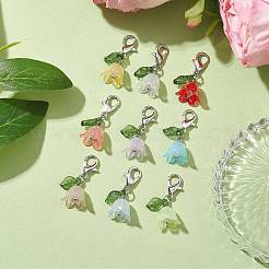 Lily Acrylic Pendant Decorations&nbsp;HJEW-JM01890-01