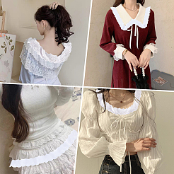 15 Yards Flat Hollow Cotton Lace Trim&nbsp;OCOR-GF0006-08