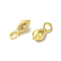 Brass Micro Pave Cubic Zirconia Pendant&nbsp;KK-H487-18G